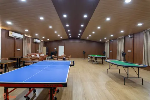 Table tennis in the indoor gaming zone